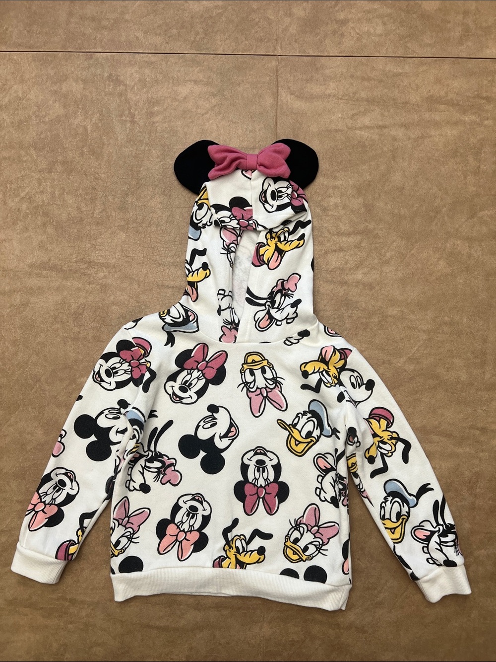 Girls Disney Mickey & Minnie Mouse Hoodie – Size 4T